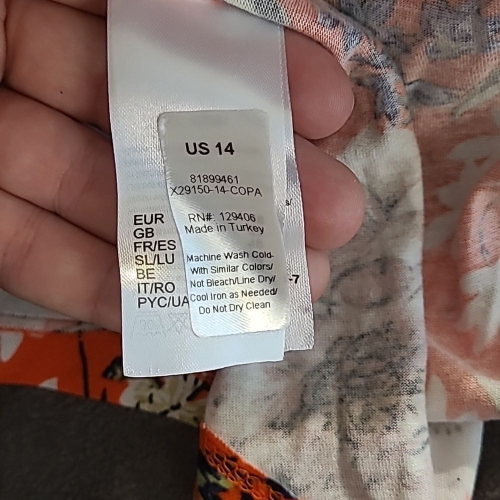 S.Oliver viscose midi dress size 14 or 46 - Picture 6 of 8